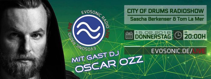 Oscar Ozz in der City of Drums Radioshow! 1