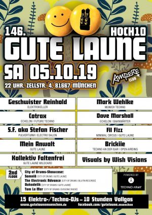 05.10.19 Gute Laune Hoch10 mit City of Drums Floor! 5