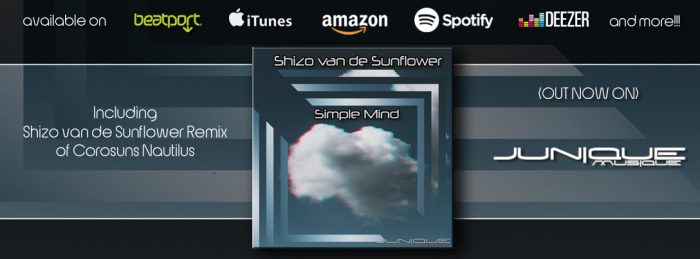 IDM Debütalbum "Simple Mind" von Shizo van de Sunflower auf Junique Musique | OUT NOW 11